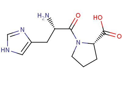 組氨酰脯氨酸結(jié)構(gòu)式,20930-58-9結(jié)構(gòu)式
