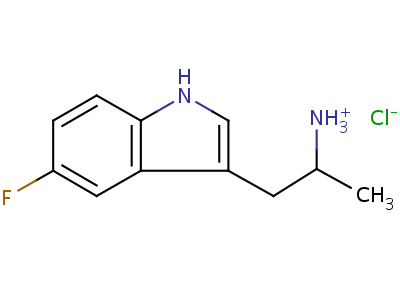 1H-indole-3-ethanamine, 5-fluoro-.alpha.-methyl-Structure,712-08-3Structure 1H-indole-3-ethanamine, 5-fluoro-.alpha.-methyl- Structure,712-08-3Structure