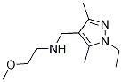 N-[(1-乙基-3,5-二甲基-1H-吡唑-4-基)甲基]-n-(2-甲氧基乙基)胺結(jié)構(gòu)式_1015845-57-4結(jié)構(gòu)式