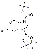 5-溴-3-(4,4,5,5-四甲基-1,3,2-二噁硼烷-2-基)-1H-吲哚-1-羧酸叔丁酯結(jié)構(gòu)式_1024677-85-7結(jié)構(gòu)式