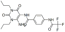 (9ci)-n-(6-氨基-1,2,3,4-四氫-2,4-二氧代-1,3-二丙基-5-嘧啶)-4-[(三氟乙?；?氨基]-苯甲酰胺結(jié)構(gòu)式_102587-85-9結(jié)構(gòu)式