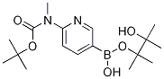 N-[5-(4,4,5,5-四甲基-[1,3,2]二氧硼烷)-2-吡啶基]-N-甲基氨基甲酸叔丁酯結(jié)構(gòu)式_1032758-87-4結(jié)構(gòu)式
