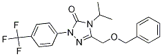 3-((Benzyloxy)methyl)-4-isopropyl-1-(4-(trifluoromethyl)phenyl)-1h-1,2,4-triazol-5(4h)-oneStructure,1050441-88-7Structure 3-((Benzyloxy)methyl)-4-isopropyl-1-(4-(trifluoromethyl)phenyl)-1h-1,2,4-triazol-5(4h)-one Structure,1050441-88-7Structure