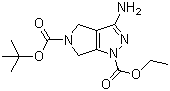 5-叔丁基1-乙基3-氨基-3A,4,6,6A-四氫吡咯并[3,4-C]吡唑-1,5-二羧酸結(jié)構(gòu)式_1053656-67-9結(jié)構(gòu)式