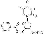 5-O-苯甲?；?3-疊氮基-3-脫氧胸腺嘧啶脫氧核苷結(jié)構(gòu)式_106060-78-0結(jié)構(gòu)式