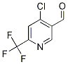 4-Chloro-6-(trifluoromethyl)nicotinaldehydeStructure,1060807-48-8Structure 4-Chloro-6-(trifluoromethyl)nicotinaldehyde Structure,1060807-48-8Structure