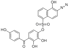 2,3,4,4-Tetrahydroxybenzophenone 1,2-naphthoquinonediazido-5-sulfonateStructure,107761-81-9Structure 2,3,4,4-Tetrahydroxybenzophenone 1,2-naphthoquinonediazido-5-sulfonate Structure,107761-81-9Structure