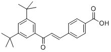 4-[(1E)-3-[3,5-雙(1,1-二甲基乙基)苯基]-3-氧-1-丙烯基]苯甲酸結(jié)構(gòu)式_110368-33-7結(jié)構(gòu)式