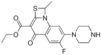 6-氟-7-哌嗪-1-甲基-4-氧代-[1,3]硫氮雜環(huán)[3,2-a]喹啉-3-羧酸乙酯結(jié)構(gòu)式_113028-17-4結(jié)構(gòu)式