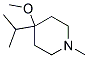 Piperidine, 4-methoxy-1-methyl-4-(1-methylethyl)-(9ci)Structure,113728-97-5Structure Piperidine, 4-methoxy-1-methyl-4-(1-methylethyl)-(9ci) Structure,113728-97-5Structure