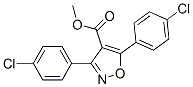 4-Isoxazolecarboxylicacid,3,5-bis(4-chlorophenyl)-,methylester(9ci)Structure,115665-07-1Structure 4-Isoxazolecarboxylicacid,3,5-bis(4-chlorophenyl)-,methylester(9ci) Structure,115665-07-1Structure