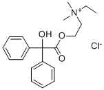 乙基-[2-(2-羥基-2,2-二苯基乙?；?氧乙基]-二甲基氯化銨結(jié)構(gòu)式_1164-38-1結(jié)構(gòu)式