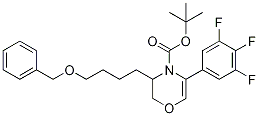 3-(4-(芐氧基)丁基)-5-(3,4,5-三氟苯基)-2H-1,4-噁嗪-4(3h)-羧酸叔丁酯結構式_1166394-99-5結構式