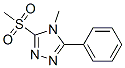 4-Methyl-3-(methylsulfonyl)-5-phenyl-4h-1,2,4-triazoleStructure,116850-44-3Structure 4-Methyl-3-(methylsulfonyl)-5-phenyl-4h-1,2,4-triazole Structure,116850-44-3Structure