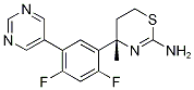 (4S)-4-[2,4-二氟-5-(5-嘧啶)苯基]-5,6-二氫-4-甲基-4H-1,3-噻嗪-2-胺結構式_1194044-20-6結構式