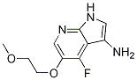 4-氟-5-(2-甲氧基乙氧基)-1H-吡咯并[2,3-B]吡啶-3-胺結(jié)構(gòu)式_1196511-28-0結(jié)構(gòu)式