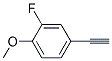 4-Ethynyl-2-fluoro-1-methoxy-benzeneStructure,120136-28-9Structure 4-Ethynyl-2-fluoro-1-methoxy-benzene Structure,120136-28-9Structure