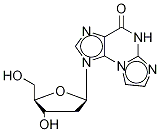 1-[(4S,5R)-4-羥基-5-(羥基甲基)四氫呋喃-2-基]-5H-咪唑并[2,1-b]嘌呤-4-酮結構式_121055-53-6結構式