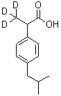 (+/-)-Ibuprofen-d3結(jié)構(gòu)式_121662-14-4結(jié)構(gòu)式