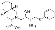 (3S,4aS,8aS)-2-[(2R,3R)-3-氨基-2-羥基-4-苯硫基丁基]-十氫-3-異喹啉羧酸結(jié)構(gòu)式_1221793-34-5結(jié)構(gòu)式