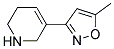 Pyridine, 1,2,3,6-tetrahydro-5-(5-methyl-3-isoxazolyl)-(9ci)Structure,123686-29-3Structure Pyridine, 1,2,3,6-tetrahydro-5-(5-methyl-3-isoxazolyl)-(9ci) Structure,123686-29-3Structure