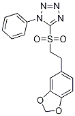 5-((2-(苯并[d][1,3]二氧代l-5-基)乙基)磺?；?-1-苯基-1H-四唑結構式_1240725-37-4結構式