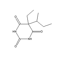 仲丁比妥結(jié)構(gòu)式_125-40-6結(jié)構(gòu)式