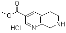5,6,7,8-Tetrahydro-1,7-naphthyridine-3-carboxylic acid methyl ester hydrochlorideStructure,1253792-57-2Structure 5,6,7,8-Tetrahydro-1,7-naphthyridine-3-carboxylic acid methyl ester hydrochloride Structure,1253792-57-2Structure
