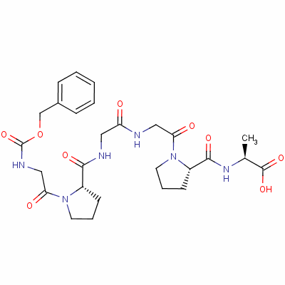 Z-gly-pro-gly-gly-pro-ala-oh Structure,13075-38-2Structure