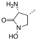 2-Pyrrolidinone,3-amino-1-hydroxy-4-methyl-,cis-(9ci)Structure,132619-43-3Structure 2-Pyrrolidinone,3-amino-1-hydroxy-4-methyl-,cis-(9ci) Structure,132619-43-3Structure