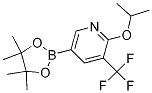 2-異丙氧基-5-(4,4,5,5-四甲基-1,3,2-二噁硼烷-2-基)-3-(三氟甲基)吡啶結(jié)構(gòu)式_1334607-81-6結(jié)構(gòu)式