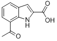 7-Acetyl-2-indolecarboxylicacidStructure,133738-76-8Structure 7-Acetyl-2-indolecarboxylicacid Structure,133738-76-8Structure