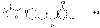 N-((1-(2-(tert-butylamino)-2-oxoethyl)piperidin-4-yl)methyl)-3-chloro-5-fluorobenzamide-d9 hydrochloride saltStructure,1346604-21-4Structure N-((1-(2-(tert-butylamino)-2-oxoethyl)piperidin-4-yl)methyl)-3-chloro-5-fluorobenzamide-d9 hydrochloride salt Structure,1346604-21-4Structure