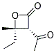 反式-(9ci)-3-乙?；?4-乙基-4-甲基-2-氧雜環(huán)丁烷酮結(jié)構(gòu)式_136814-10-3結(jié)構(gòu)式