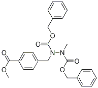 Dibenzyl 1-(4-(methoxycarbonyl)benzyl)-2-methylhydrazine-1,2-dicarboxylateStructure,1369503-21-8Structure Dibenzyl 1-(4-(methoxycarbonyl)benzyl)-2-methylhydrazine-1,2-dicarboxylate Structure,1369503-21-8Structure