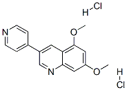 5,7-Dimethoxy-3-(4-pyridinyl)quinoline dihydrochlorideStructure,137206-97-4Structure 5,7-Dimethoxy-3-(4-pyridinyl)quinoline dihydrochloride Structure,137206-97-4Structure
