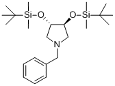 (3S,4s)-3,4-bis[[(1,1-dimethylethyl)dimethylsilyl]oxy]-1-(phenylmethyl)-pyrrolidine Structure,138228-45-2Structure