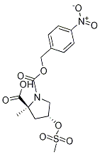 (2S,4r)-4-[(甲基磺酰基)氧基]-1,2-吡咯烷二羧酸 2-甲基 1-[(4-硝基苯基)甲基]酯結(jié)構式_138324-82-0結(jié)構式