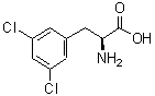 L-3,5-二氯苯丙氨酸結(jié)構(gòu)式_13990-04-0結(jié)構(gòu)式