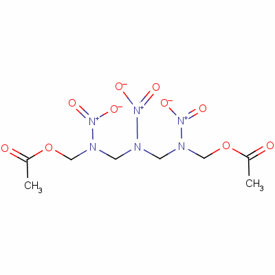 2,4,6-三硝基-9-氧代-8-噁-2,4,6-三氮雜癸烷-1-醇 1-乙酸酯結(jié)構(gòu)式_14173-62-7結(jié)構(gòu)式