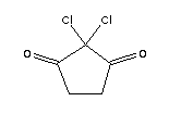 1,3-Cyclopentanedione, 2,2-dichloro-Structure,14203-21-5Structure 1,3-Cyclopentanedione, 2,2-dichloro- Structure,14203-21-5Structure
