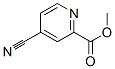 2-Pyridinecarboxylicacid,4-cyano-,methylester(9ci)Structure,142729-98-4Structure 2-Pyridinecarboxylicacid,4-cyano-,methylester(9ci) Structure,142729-98-4Structure
