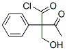 乙酰托品酰氯; alpha-((乙酰氧)甲基)苯乙酰氯結(jié)構(gòu)式_14510-37-3結(jié)構(gòu)式