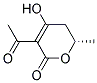 (s)-(9ci)-3-乙?；?5,6-二氫-4-羥基-6-甲基-2H-吡喃-2-酮結(jié)構(gòu)式_154623-26-4結(jié)構(gòu)式