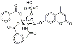 4-甲基傘形酮2-乙酰氨基-2-脫氧-3,4-二-O-苯甲?；?beta-D-吡喃半乳糖苷6-硫酸鹽結(jié)構(gòu)式_154639-33-5結(jié)構(gòu)式