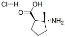 Cis-2-amino-2-methylcyclopentanecarboxylic acid hydrochlorideStructure,156292-34-1Structure Cis-2-amino-2-methylcyclopentanecarboxylic acid hydrochloride Structure,156292-34-1Structure