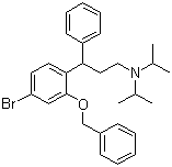 3-(2-(芐氧基)-5-溴苯基)-N,N-二異丙基-3-苯基丙烷-1-胺結(jié)構(gòu)式_156755-27-0結(jié)構(gòu)式