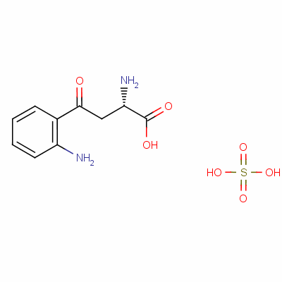 L-犬尿氨酸硫酸鹽結構式_16055-80-4結構式