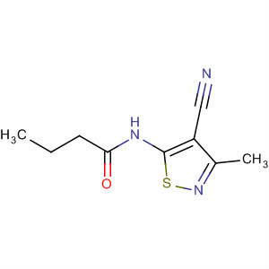 N-(4-cyano-3-methyl-1,2-thiazol-5-yl)butanamideStructure,162702-06-9Structure N-(4-cyano-3-methyl-1,2-thiazol-5-yl)butanamide Structure,162702-06-9Structure