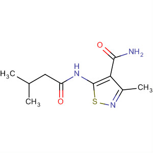 3-Methyl-5-(3-methylbutanoylamino)-1,2-thiazole-4-carboxamideStructure,162702-36-5Structure 3-Methyl-5-(3-methylbutanoylamino)-1,2-thiazole-4-carboxamide Structure,162702-36-5Structure